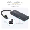StarTech.com 4 prievadų USB-C šakotuvas, 5Gbps, USB-C į 4x USB-A, maitinamas iš magistralės, mažas kelioninis mini šakotuvas, kelių prievadų USB 3.0 skirstytuvas, nešiojamas šakotuvas, apsauga nuo perkrovos