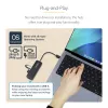 StarTech.com 4 prievadų USB-C šakotuvas, 5Gbps, USB-C į 4x USB-A, maitinamas iš magistralės, mažas kelioninis mini šakotuvas, kelių prievadų USB 3.0 skirstytuvas, nešiojamas šakotuvas, apsauga nuo perkrovos