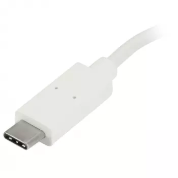 StarTech.com 4 prievadų USB-C šakotuvas su 1x USB-C ir 3x USB-A prievadais (SuperSpeed 5Gbps) - maitinamas iš USB - nešiojamas USB 3.0 adapterio šakotuvas - USB 3.2 Gen 1 Type-C šakotuvas - baltas