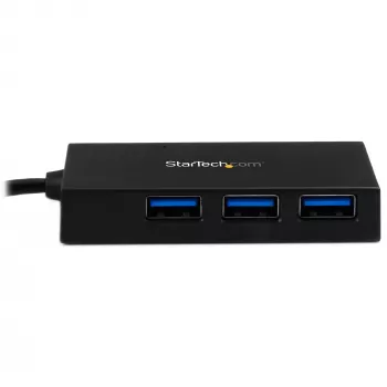 StarTech.com 4 prievadų USB-C šakotuvas su 4x USB-A prievadais (USB 3.0/3.1 Gen 1 SuperSpeed 5Gbps) – USB magistralės arba išorinis maitinimas, nešiojamas USB-C į USB-A BC 1.2 įkrovimo šakotuvas su maitinimo adapteriu