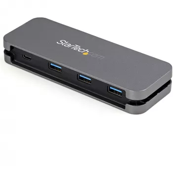 StarTech.com 4 prievadų USB-C šakotuvas - 3x USB-A / 1x USB-C - 5 Gbps USB 3.0 Type-C šakotuvas (3.2/3.1 Gen 1) - maitinamas iš magistralės - nešiojamas USB-C į USB-A adapterio šakotuvas - 28,5 cm laidas su laido tvarkykle