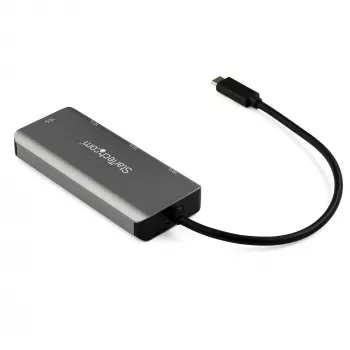StarTech.com 4 prievadų USB-C centras su 2x USB-A ir 2x USB-C – SuperSpeed 10Gbps USB 3.2 Gen 2 centras – maitinamas iš USB magistralės – nešiojamas USB-C į USB adapteris – aliuminis – 25 cm laidas