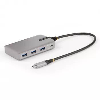 StarTech.com 4 prievadų USB-C šakotuvas su USB-C DP Alt režimo vaizdo išvestimi 4K 60Hz – 3x USB-A, 1x USB Type-C, 100W Power Delivery perdavimas, USB 3.2 10Gbps, 30 cm kabelis, nešiojamas USB šakotuvas