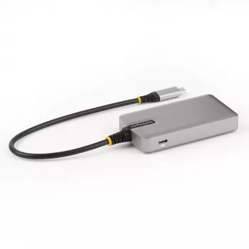 StarTech.com 4 prievadų USB-C šakotuvas su USB-C DP Alt režimo vaizdo išvestimi 4K 60Hz – 3x USB-A, 1x USB Type-C, 100W Power Delivery perdavimas, USB 3.2 10Gbps, 30 cm kabelis, nešiojamas USB šakotuvas