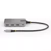 StarTech.com 4 prievadų USB-C šakotuvas su USB-C DP Alt režimo vaizdo išvestimi 4K 60Hz – 3x USB-A, 1x USB Type-C, 100W Power Delivery perdavimas, USB 3.2 10Gbps, 30 cm kabelis, nešiojamas USB šakotuvas