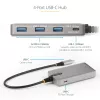 StarTech.com 4 prievadų USB-C šakotuvas su USB-C DP Alt režimo vaizdo išvestimi 4K 60Hz – 3x USB-A, 1x USB Type-C, 100W Power Delivery perdavimas, USB 3.2 10Gbps, 30 cm kabelis, nešiojamas USB šakotuvas
