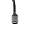 StarTech.com 4 prievadų USB-C šakotuvas, 4x USB-C, USB 3.2 Gen 2 (10Gbps) – nešiojamas USB-C šakotuvas su 100W Power Delivery perdavimu, 32 cm įmontuotu kabeliu