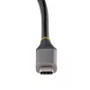 StarTech.com 4 prievadų USB-C šakotuvas, 4x USB-C, USB 3.2 Gen 2 (10Gbps) – nešiojamas USB-C šakotuvas su 100W Power Delivery perdavimu, 32 cm įmontuotu kabeliu