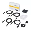 StarTech.com 4 į 4 USB 3.0 išorinių įrenginių perjungimo jungiklis, 5 Gbit/s, Micro-USB Type-B, juodas, plastikinis, CE, FCC, REACH, 0 - 40 °C