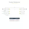 StarTech.com 30cm (1 pėda) didelės spartos HDMI laidas, 4K 60Hz/1440p 144Hz, HDR10/HDCP 2.2/ARC, 18Gbps, UHD HDMI 2.0 laidas TV/monitoriui/ekranui, TPE apvalkalas