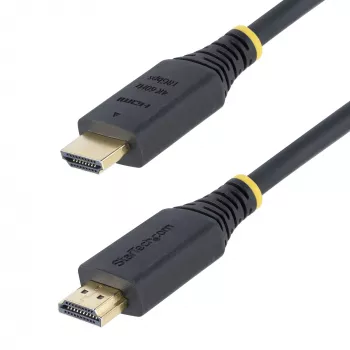 StarTech.com 1,6 pėdų (50 cm) Premium sertifikuotas greitas HDMI laidas, 4K 60Hz/1440p 144Hz, HDR10/HDCP 2.2/ARC, 18Gbps, UHD HDMI 2.0 laidas televizoriui/monitoriui/ekranui, TPE apvalkalas