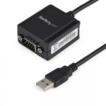 StarTech.com 1 prievado FTDI USB į RS232 nuoseklųjį adapterio kabelis su COM išlaikymu