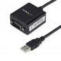 StarTech.com 1 prievado FTDI USB į RS232 nuoseklųjį adapterio kabelis su COM išlaikymu