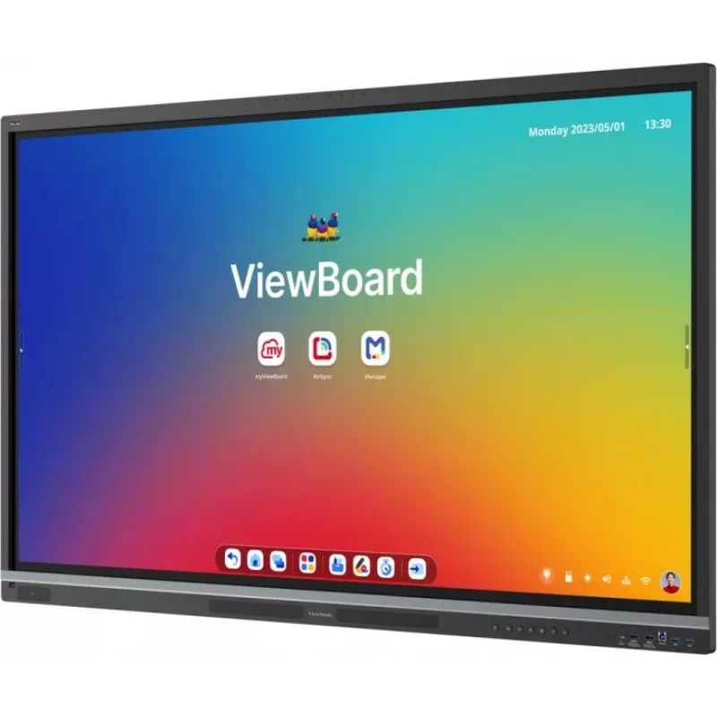 Viewsonic IFP6551 interaktyvi lenta 165,1 cm (65 colių) 3840 x 2160 pikselių liečiamas ekranas juoda
