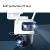 IP stebėjimo kamera IMOU Cruiser Triple IPC-S7UP-11M0WED — 2880×1620, 6 mm, 8× skaitmeninis priartinimas, laidinė ir belaidė, lauko, lubų/sienos montavimas