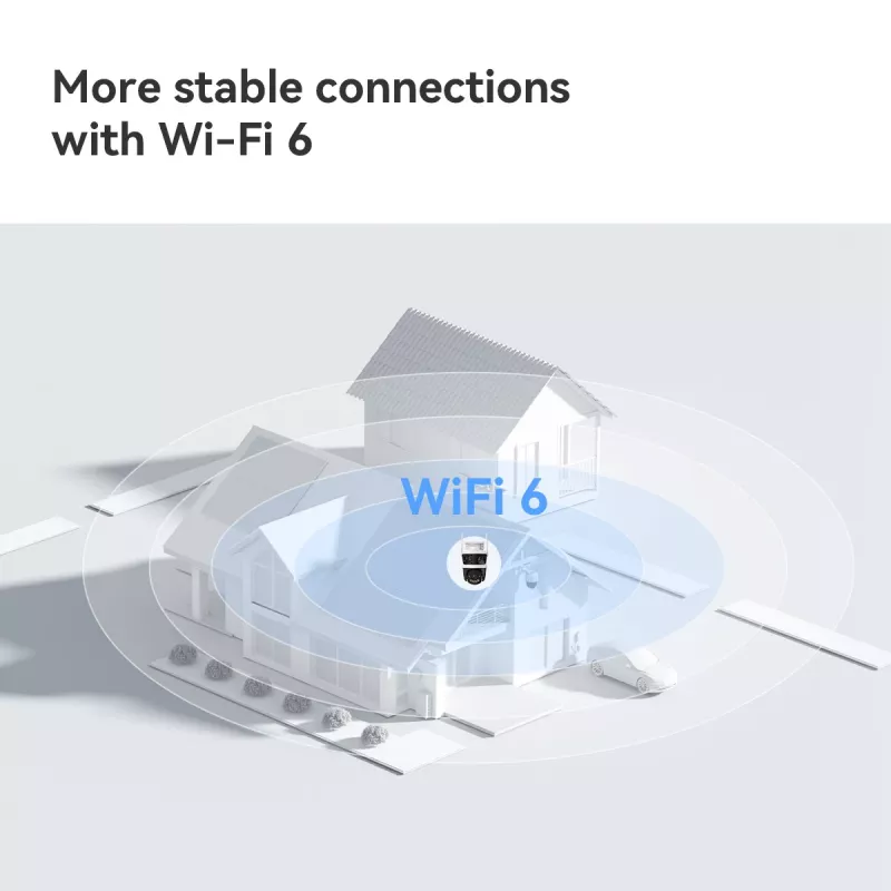 IP stebėjimo kamera IMOU Cruiser Triple IPC-S7UP-11M0WED — 2880×1620, 6 mm, 8× skaitmeninis priartinimas, laidinė ir belaidė, lauko, lubų/sienos montavimas