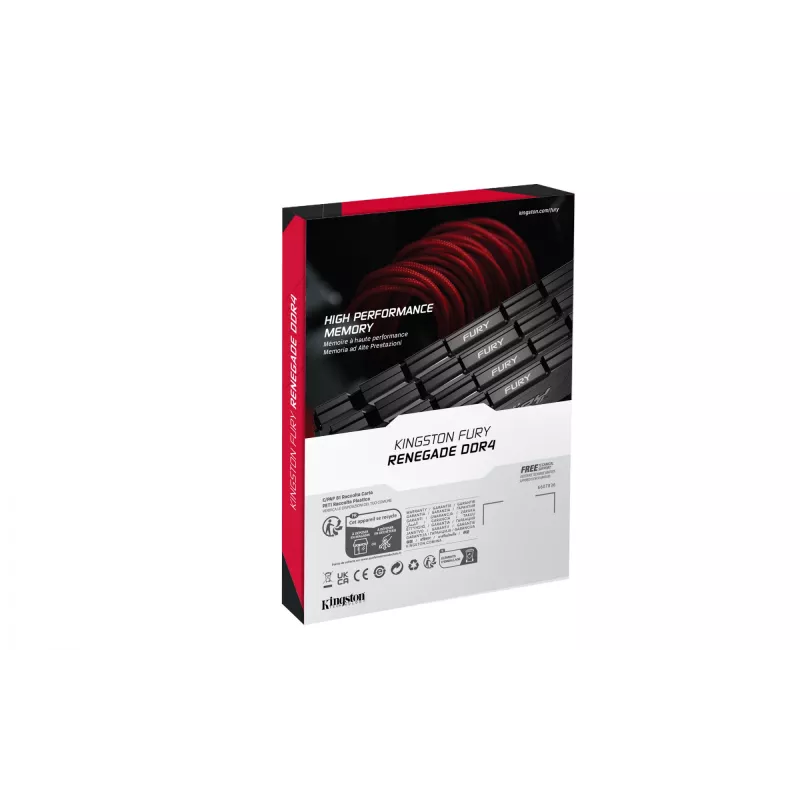Kingston FURY Renegade 16GB DDR4 3600MHz CL16 DIMM juoda