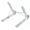 StarTech.com Sulankstomas nešiojamojo kompiuterio stovas, reguliuojamo aukščio ergonomiškas stovas, ventiliuojamas aliumininis rėmas, laikantis 10 kg, reguliuojamas pasvirimas, sulankstomas dizainas