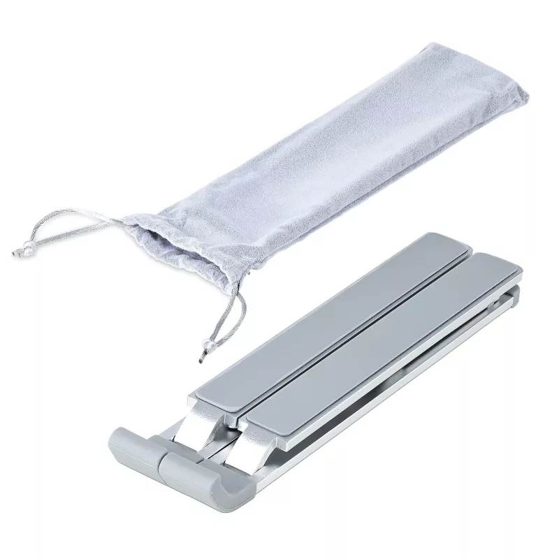StarTech.com Sulankstomas nešiojamojo kompiuterio stovas, reguliuojamo aukščio ergonomiškas stovas, ventiliuojamas aliumininis rėmas, laikantis 10 kg, reguliuojamas pasvirimas, sulankstomas dizainas