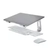 StarTech.com stovas nešiojamam kompiuteriui ant stalo, laiko 5 kg, aliuminis, sidabrinis, ergonomiškas pakėlėjas