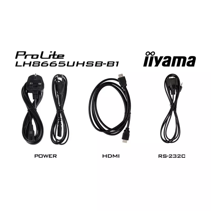 „iiyama“ LH8665UHSB-B1 reklaminis ekranas su kiosko dizainu 2,18 m (86 col.) LED Wi-Fi 800 cd/m² 4K Ultra HD juodas, integruotas procesorius Android 11, 24/7