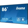 „iiyama“ LH8665UHSB-B1 reklaminis ekranas su kiosko dizainu 2,18 m (86 col.) LED Wi-Fi 800 cd/m² 4K Ultra HD juodas, integruotas procesorius Android 11, 24/7