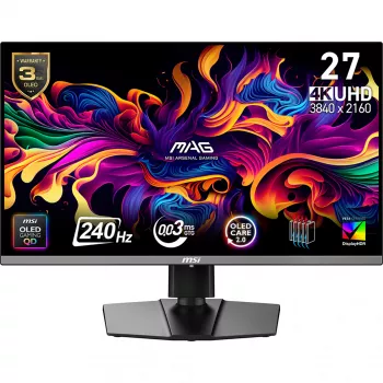 Monitorius MSI MAG 272UP QD-OLED X24, 67.3 cm (26.5 inch), 4K Ultra HD, juodas
