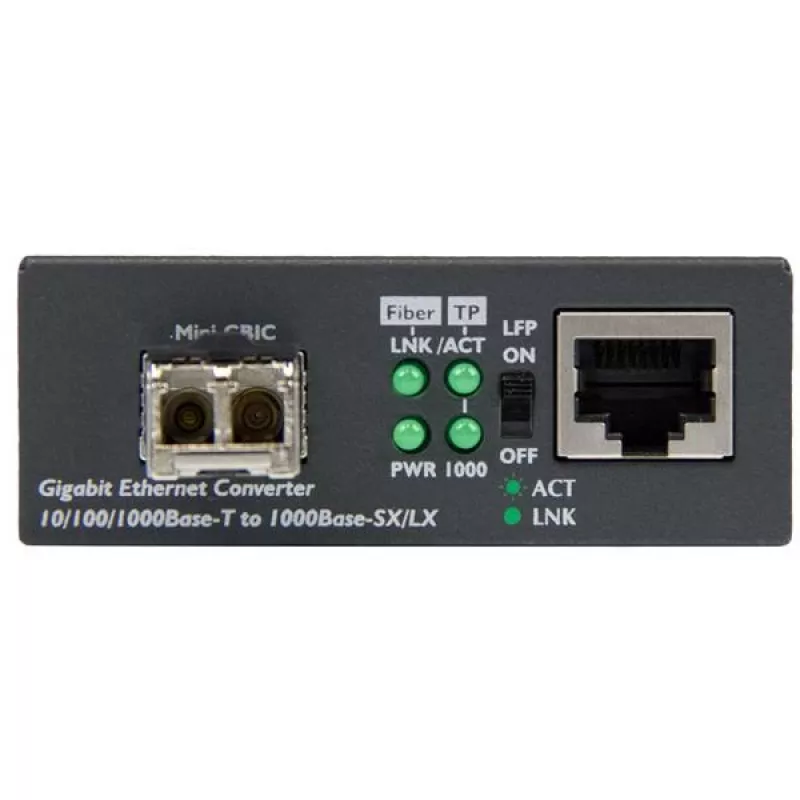 StarTech.com Gigabit Ethernet šviesolaidinis medijos keitiklis – kompaktiškas – 850nm MM LC – 550m