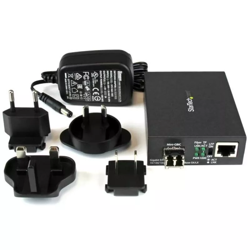 StarTech.com Gigabit Ethernet šviesolaidinis medijos keitiklis – kompaktiškas – 850nm MM LC – 550m