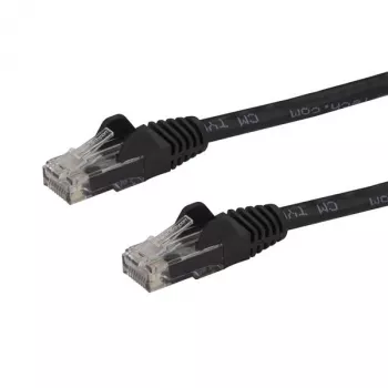 StarTech.com 10 m CAT6 Ethernet kabelis - juodas CAT6 Gigabit Ethernet laidas - 250 MHz 100 W PoE RJ45 UTP tinklo / jungiamasis kabelis su apsauga nuo užkabinimo ir įtempimo mažinimu, individualiai išbandytas