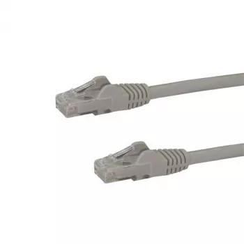 StarTech.com 10 m CAT6 Ethernet kabelis pilkas – CAT 6 Gigabit Ethernet laidas – 250 MHz 100 W PoE RJ45 UTP tinklo/latakinis laidas su apsauga nuo užkabinimo ir įtempimo mažinimu, individualiai išbandytas