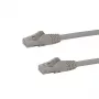 StarTech.com 10 m CAT6 Ethernet kabelis pilkas – CAT 6 Gigabit Ethernet laidas – 250 MHz 100 W PoE RJ45 UTP tinklo/latakinis laidas su apsauga nuo užkabinimo ir įtempimo mažinimu, individualiai išbandytas