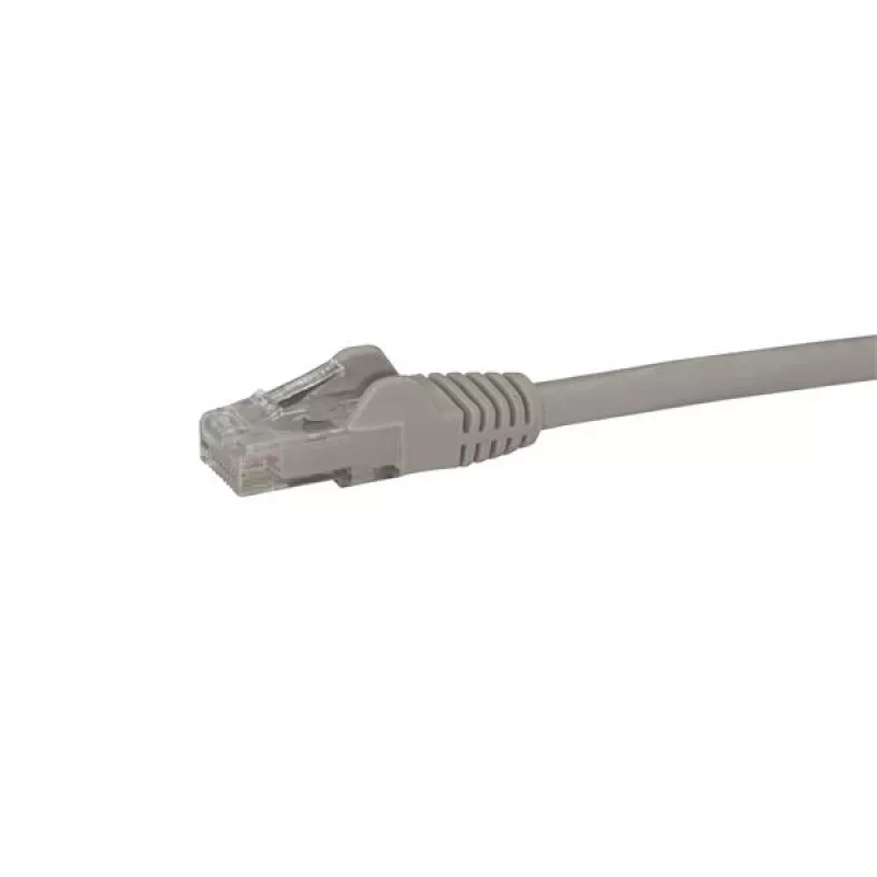 StarTech.com 10 m CAT6 Ethernet kabelis pilkas – CAT 6 Gigabit Ethernet laidas – 250 MHz 100 W PoE RJ45 UTP tinklo/latakinis laidas su apsauga nuo užkabinimo ir įtempimo mažinimu, individualiai išbandytas