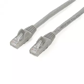StarTech.com 2m CAT6 Ethernet kabelis pilkas – CAT6 Gigabit Ethernet laidas 250MHz 100W PoE RJ45 UTP tinklo/jungiamasis kabelis be užkabinimo su įtempimo mažinimu, individualiai išbandytas