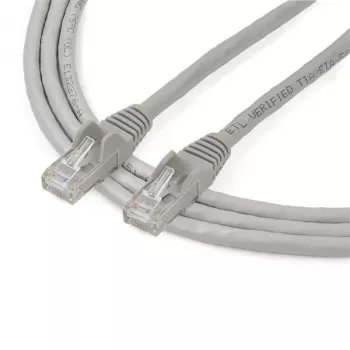 StarTech.com 2m CAT6 Ethernet kabelis pilkas – CAT6 Gigabit Ethernet laidas 250MHz 100W PoE RJ45 UTP tinklo/jungiamasis kabelis be užkabinimo su įtempimo mažinimu, individualiai išbandytas