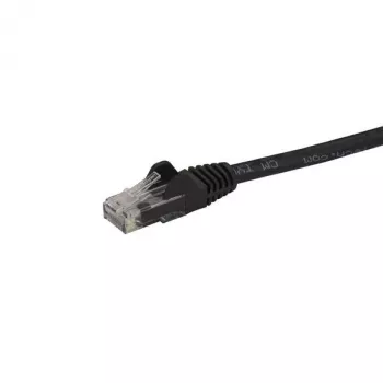 StarTech.com 50cm CAT6 Ethernet kabelis - juodas CAT 6 Gigabit Ethernet laidas - 250MHz 100W PoE RJ45 UTP tinklo/pataisymo laidas su apsauga nuo užkabinimo ir įtempimo mažinimu, individualiai išbandytas