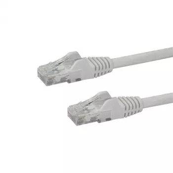 StarTech.com CAT6 Ethernet kabelis 50 cm baltas - tinklo laidas Gigabit 250MHz 100W PoE RJ45 UTP, su apsauga nuo užkabinimo ir įtempimo mažinimu