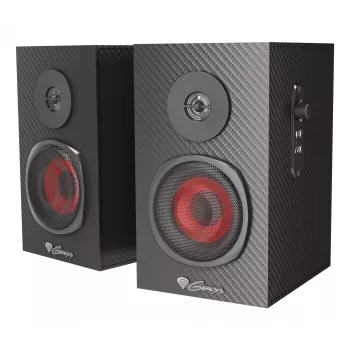 GENESIS Helium 200 1-jos krypties juodos, raudonos spalvos laidiniai 20 W garsiakalbiai