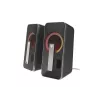 GENESIS Helium 100 BT RGB garsiakalbių rinkinys 10 W, PC/nešiojamam kompiuteriui, juodos/sidabrinės spalvos, 2.0 kanalai, Bluetooth