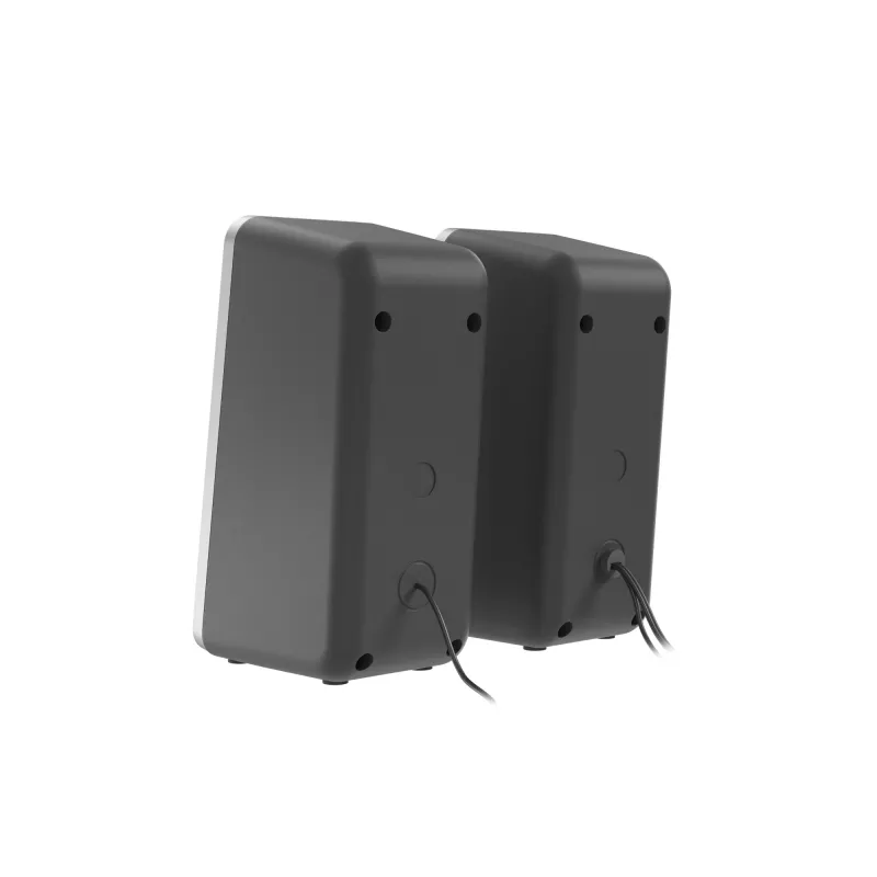 GENESIS Helium 100 BT RGB garsiakalbių rinkinys 10 W, PC/nešiojamam kompiuteriui, juodos/sidabrinės spalvos, 2.0 kanalai, Bluetooth