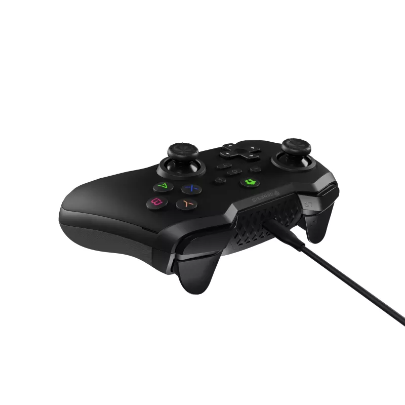 GENESIS Mangan 300 Black USB žaidimų pultas analoginis / skaitmeninis Android, Nintendo Switch, PC