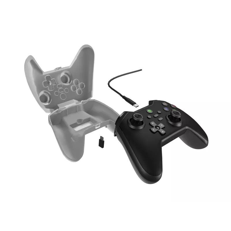 GENESIS Mangan 300 Black USB žaidimų pultas analoginis / skaitmeninis Android, Nintendo Switch, PC