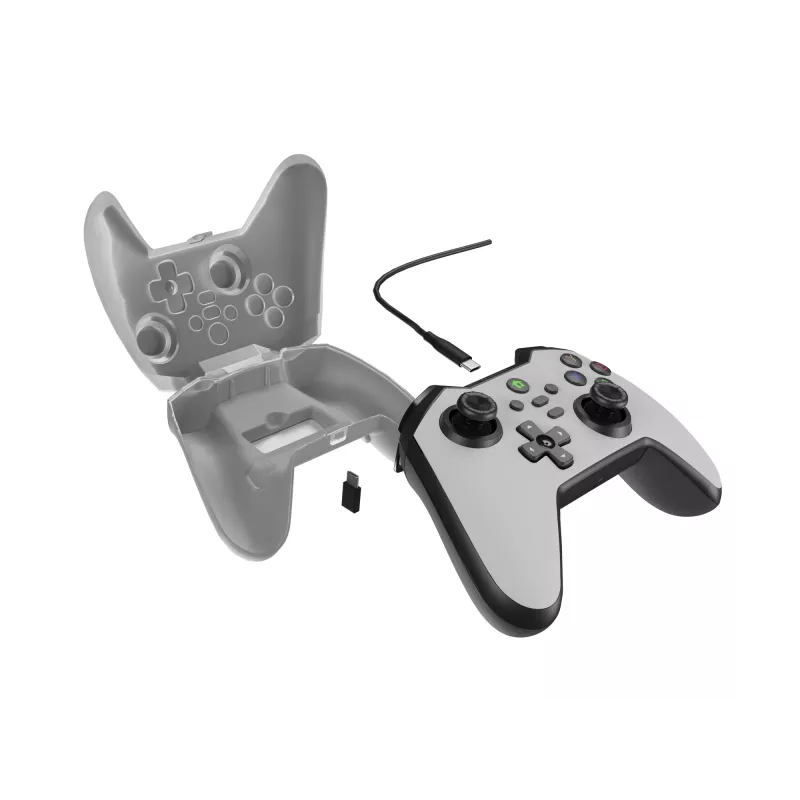 GENESIS Mangan 300 White USB žaidimų pultas analoginis / skaitmeninis Android, Nintendo Switch, PC