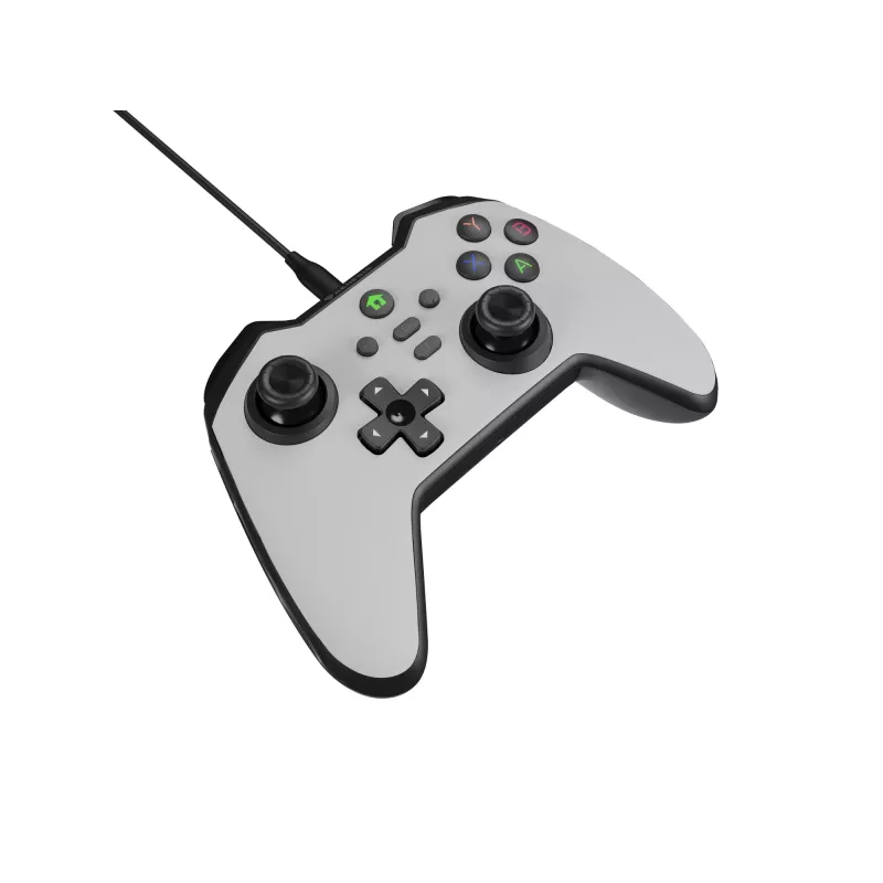 GENESIS Mangan 300 White USB žaidimų pultas analoginis / skaitmeninis Android, Nintendo Switch, PC