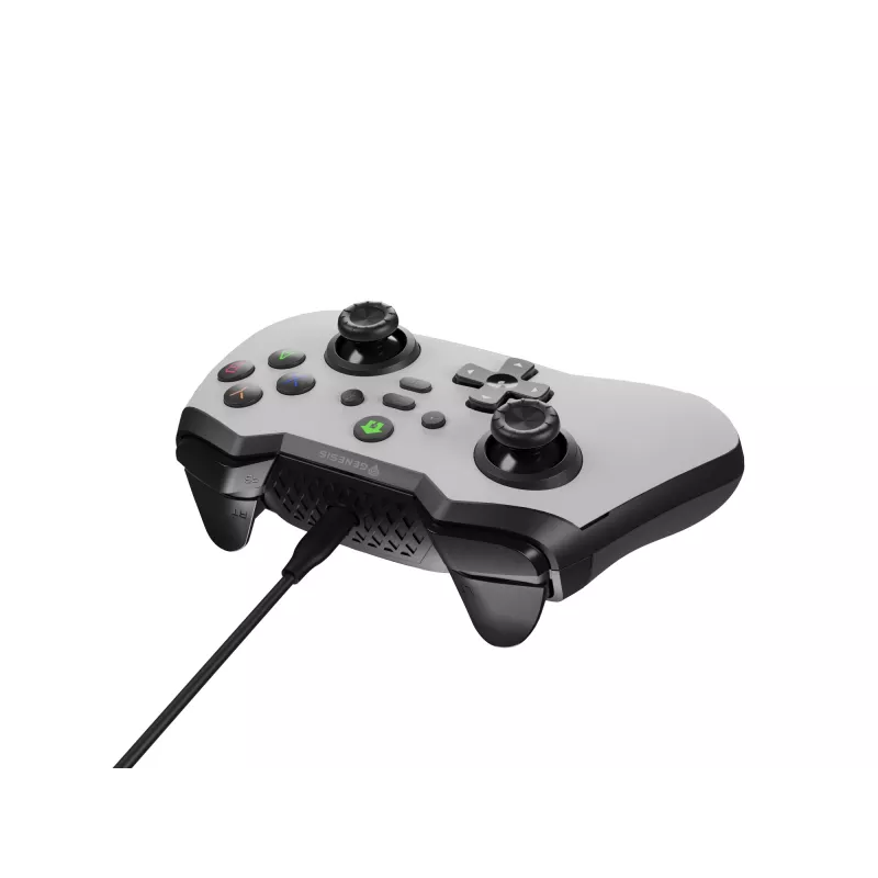 GENESIS Mangan 300 White USB žaidimų pultas analoginis / skaitmeninis Android, Nintendo Switch, PC
