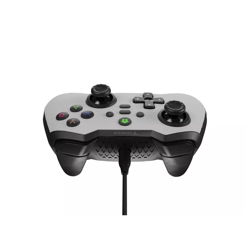 GENESIS Mangan 300 White USB žaidimų pultas analoginis / skaitmeninis Android, Nintendo Switch, PC