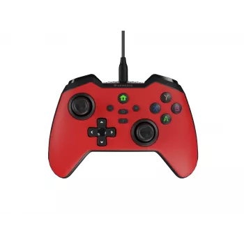 GENESIS Mangan 300 Red USB žaidimų pultas analoginis/digitalinis Android, Nintendo Switch, PC