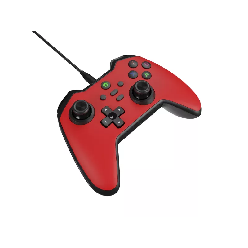 GENESIS Mangan 300 Red USB žaidimų pultas analoginis/digitalinis Android, Nintendo Switch, PC