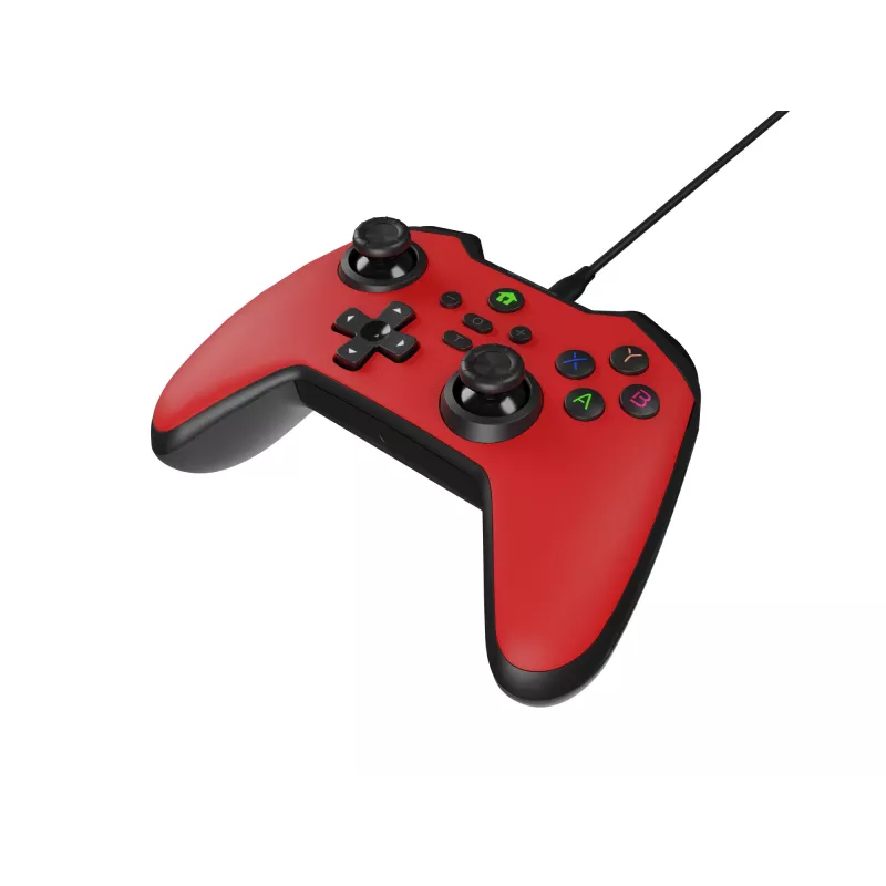 GENESIS Mangan 300 Red USB žaidimų pultas analoginis/digitalinis Android, Nintendo Switch, PC