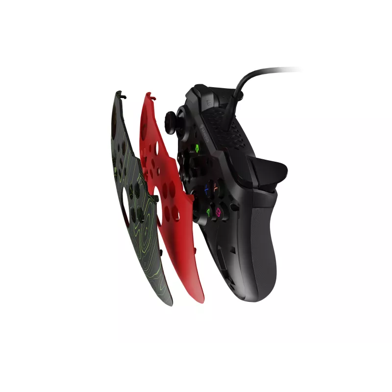 GENESIS Mangan 300 Red USB žaidimų pultas analoginis/digitalinis Android, Nintendo Switch, PC